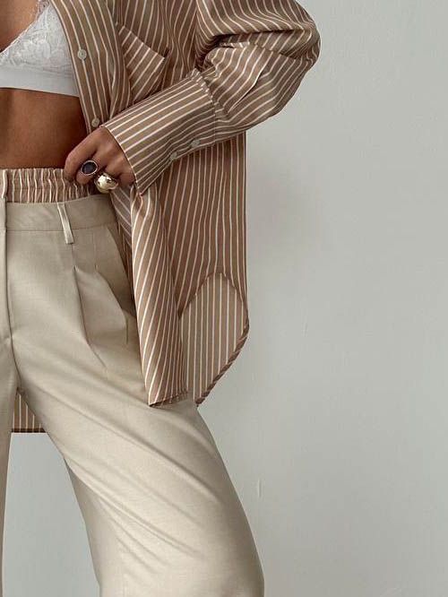 7465 Рубашка женская коричневый GIRL   