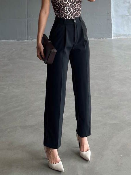 4118 Брюки женские черный GIRL 