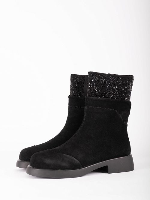 JA308-M486-K001M Ботинки женские натуральная кожа черный 365 