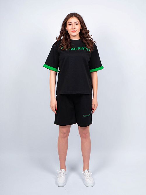 7275/7276/5 Костюм женский черный QINO 