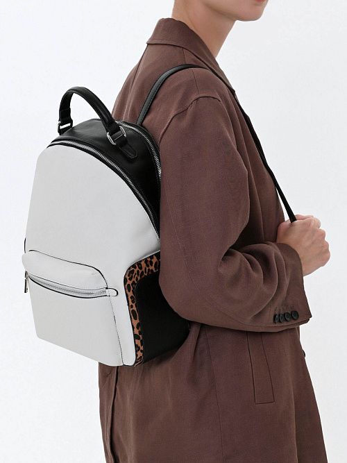 114-151-30-4 Рюкзак женский белый Portofiano 