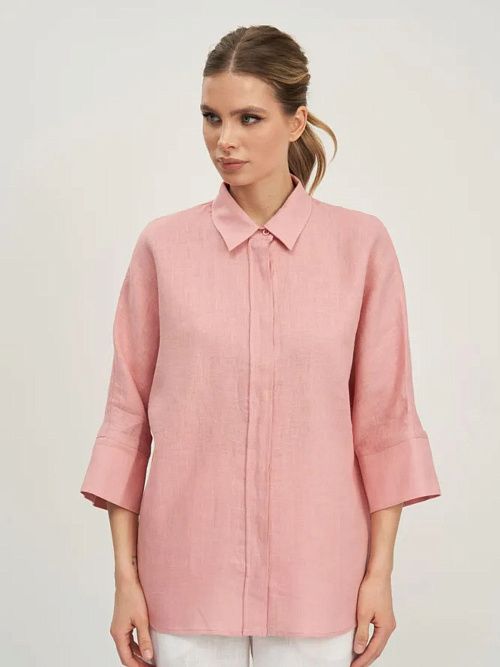 7728-ИЛ23 Блузка женская темно-розовый ELECTRA STYLE 