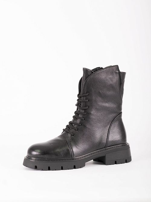 JA223-H1364-1ZM Ботинки женские натуральная кожа черный 365 