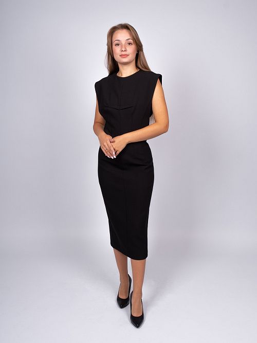 246026 Платье женское черный MIRA MIA 