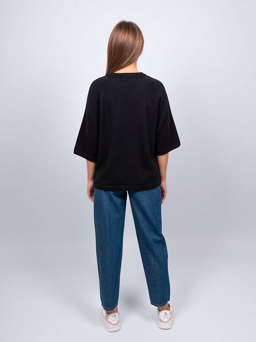 EB30139 Джемпер женский черный VERY NEAT 