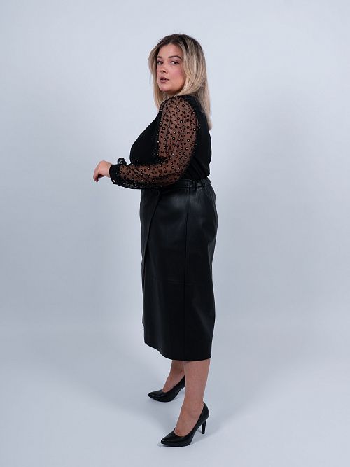 33-040067-1710-50 Юбка Илона черный КЛЮКVА 