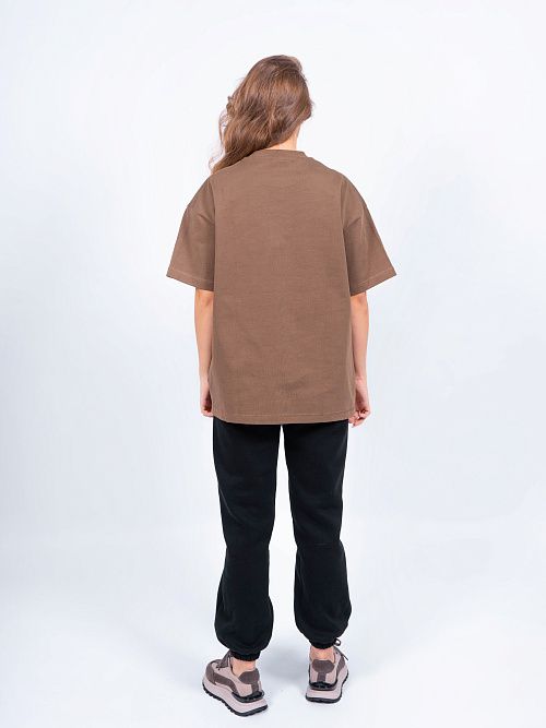 AR006-2 Футболка оверсайз коричневый 365 