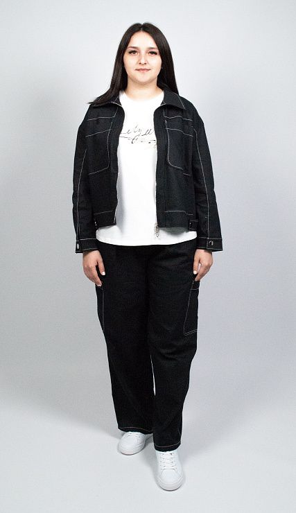 44091B Костюм женский черный JEANNE DARC 