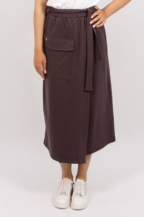 ЕВТ7011 Юбка женская коричневый VERY NEAT 