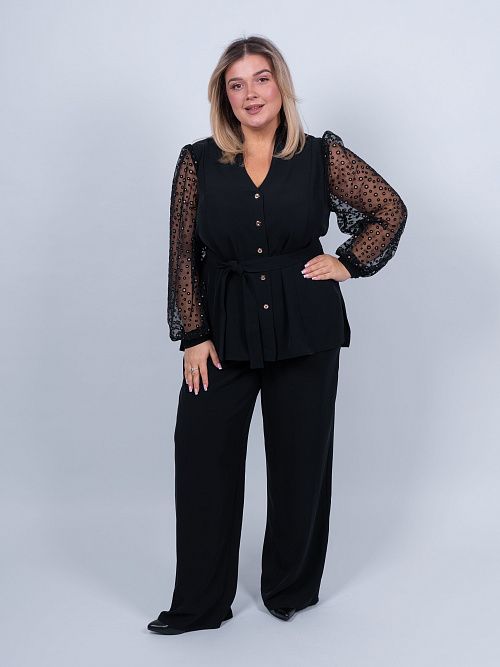 Лиссабон Жакет женский черный ZAR STYLE 