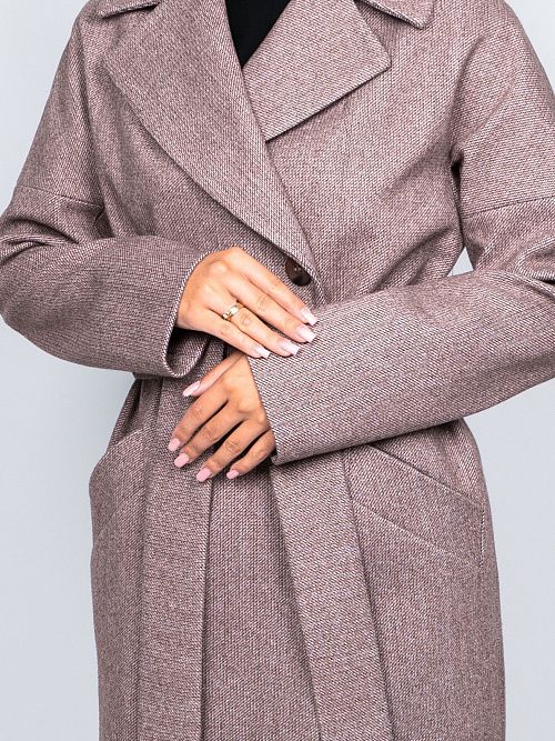 KR-227B/6-STR Пальто женское бежевый 365 