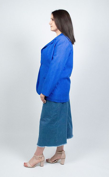 Y239103 Пиджак женский синий MIRA MIA 