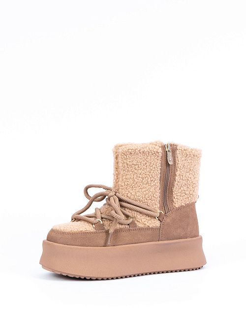 XUS-42370-2D-SW Полусапоги женские темно-бежевый Madella 