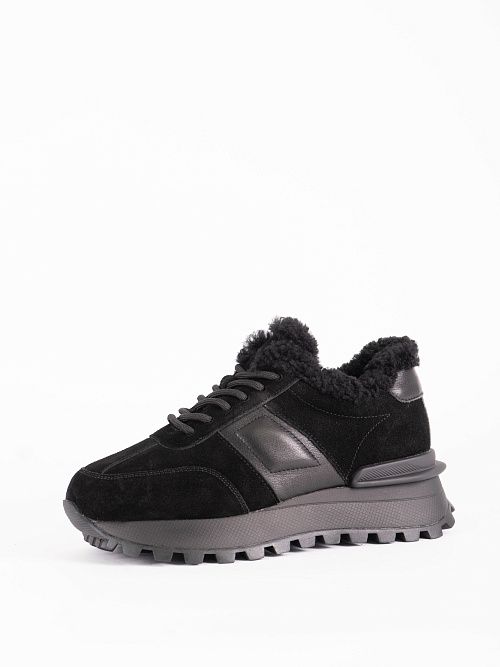 AS81259-L608-1ZM Ботинки женские натуральная кожа черный 365 