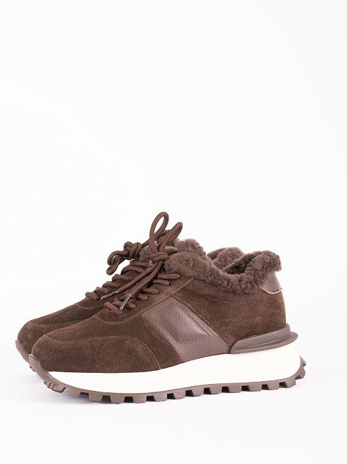 AS81259-L608-2ZM Ботинки женские натуральная кожа коричневый 365 