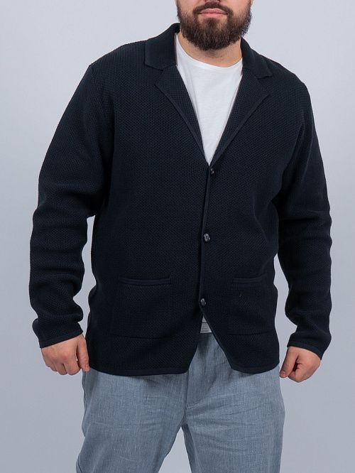 826-0211.O019.Y000.L.XB0301 Кардиган мужской синий LUXOR 