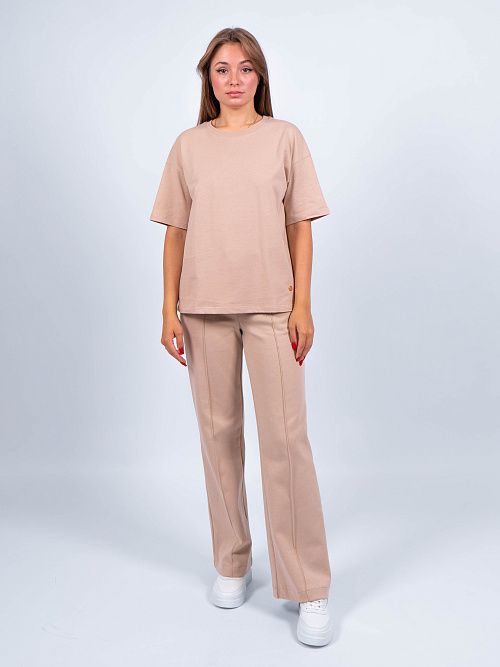 ЕВТ3189/ Футболка женская темно-бежевый VERY NEAT 