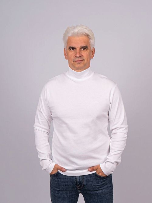 822-0453.O315.Y000.L.XW0011 Водолазка мужская белый LUXOR 