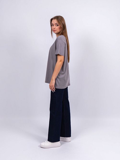 9501 Футболка женская серый SELF 