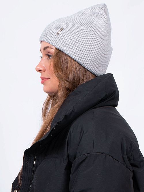 ЛЭВЭЛ Шапка женская серый MISKORKI 