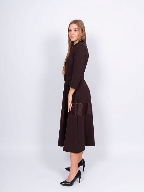 246031 Платье женское коричневый MIRA MIA 