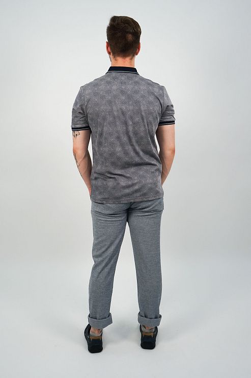 805-2064.E504.Y002.L.B0181 Брюки чинос мужские голубой LUXOR 