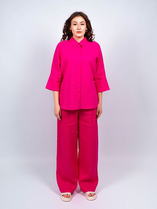 КЛ-7723-ИЛ23 Брюки женские фуксия ELECTRA STYLE 