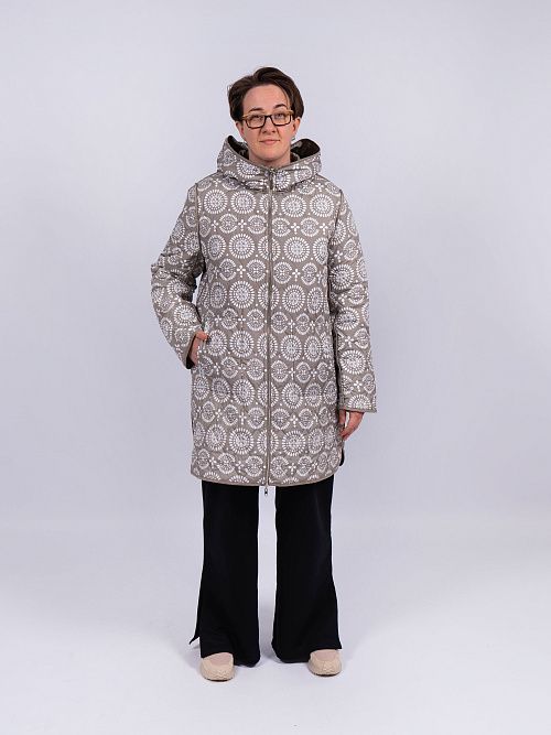 5208-862 Пальто женское двустороннее зеленый ICEBEAR 