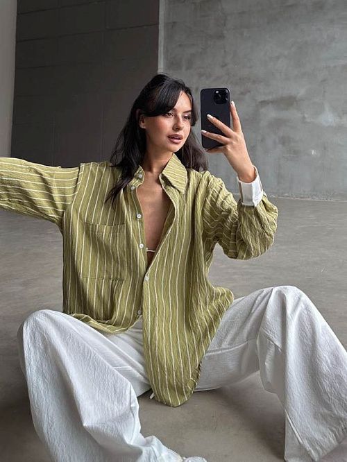 2565 Костюм женский зеленый GIRL 