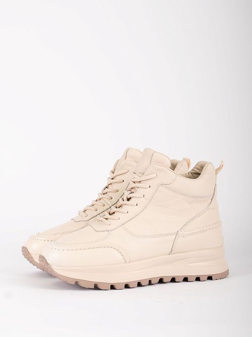 AS567-L181-15ZM Ботинки женские натуральная кожа бежевый 365 