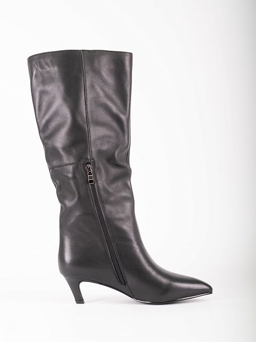 NE092F-Q811-P8008 Сапоги женские натуральная кожа черный 365 