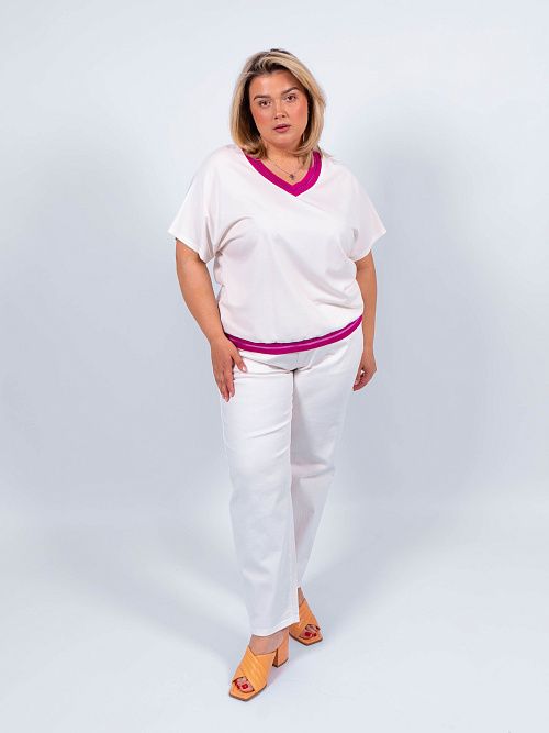 241-25423-33/1 Блуза женская белый VIX VOX 