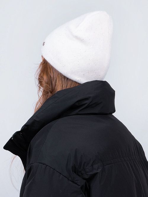 ФЛОРА Шапка женская белый ELITE LINE 