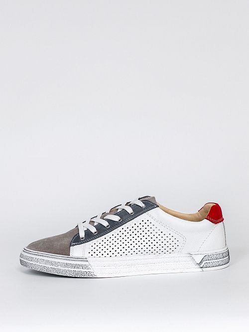 1-42292 white-gray Кеды мужские Mario Polani 