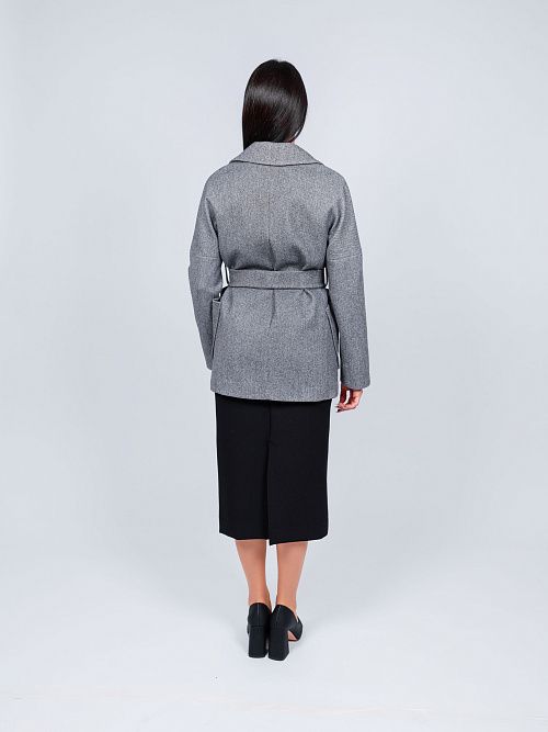 KR-292-STR-2 Пальто женское серый 365 
