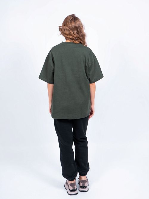 AR006-1 Футболка оверсайз зеленый 365 