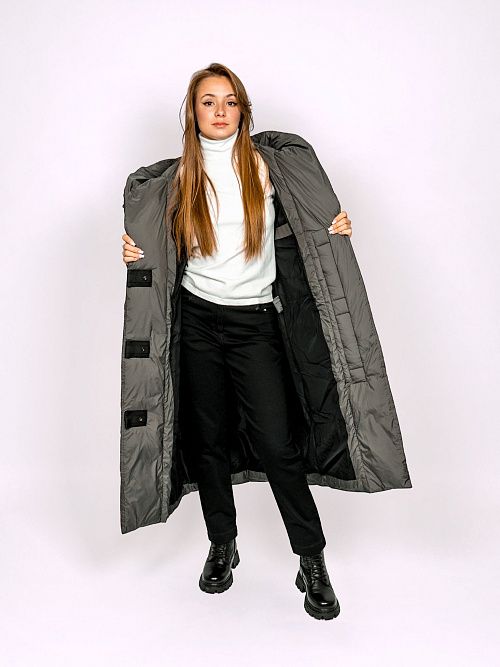 78127/4 Пальто женское зеленый Baimuni 