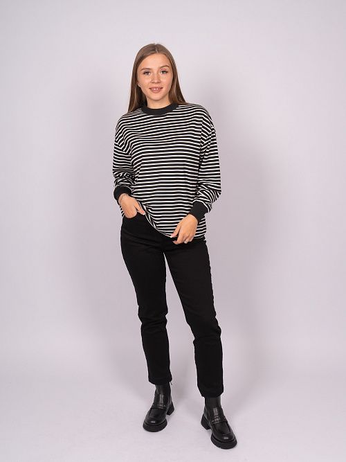 242017 Джемпер женский черный MIRA MIA 