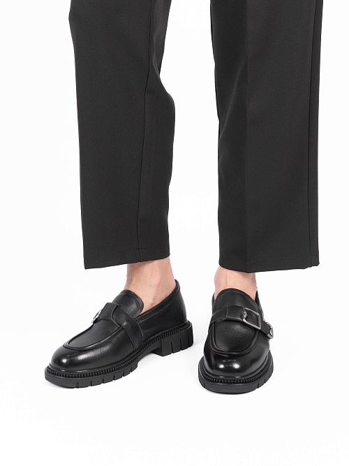 AS856-227-17 Туфли женские натуральная кожа черный 365 