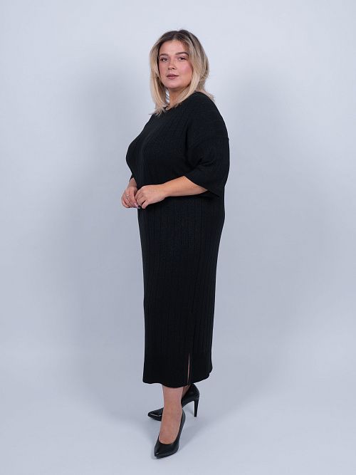 ELB-7327 Платье женское черный SERIANNO 