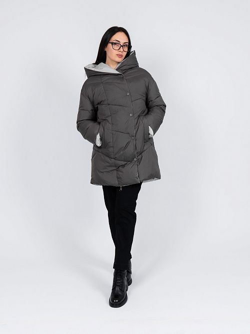 78157/4 Пальто женское зеленый Baimuni 