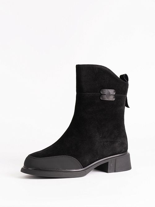 XMG-52610-2A-SW Ботинки женские натуральная кожа черный Madella 