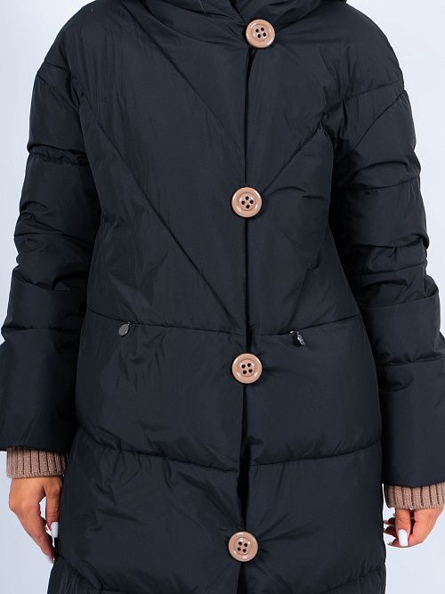 7892/15 Пальто женское черный Baimuni 