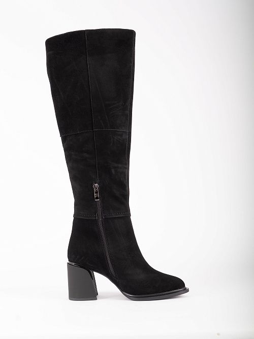 H179B-6117-2BZM Сапоги женские натуральная кожа черный 365 