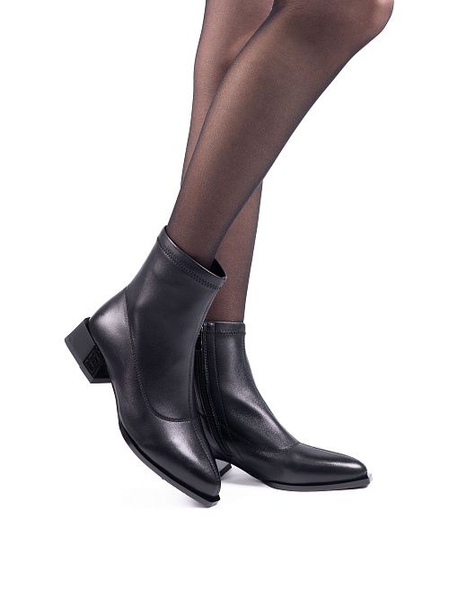 V137-N291-1 Ботинки женские натуральная кожа черный 365 