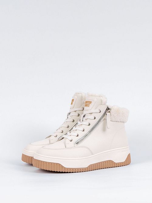 RQ421-020 Ботинки женские молочный Baden 