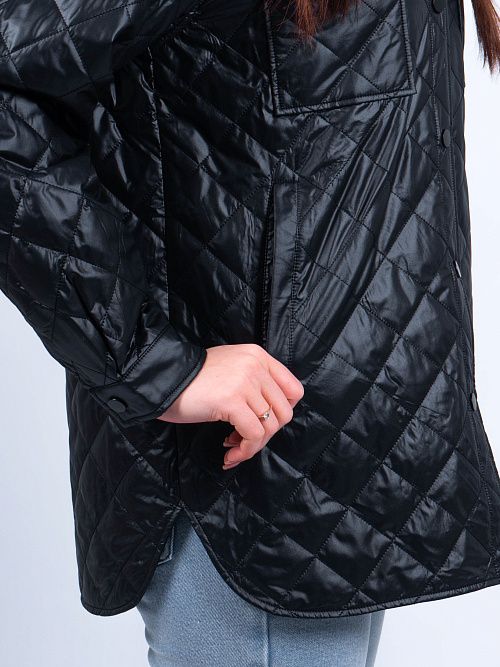 GWC4715I-G901 Куртка удлиненная женская черный ICEbear 