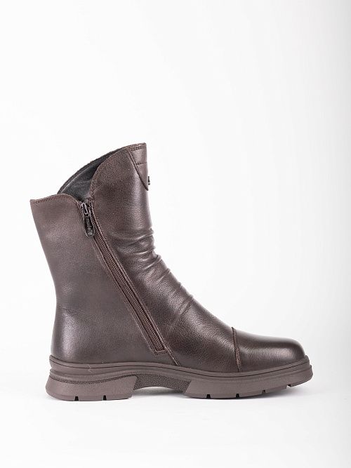 XUS-52480-4H-KW Полусапоги женские натуральная кожа коричневый Madella 