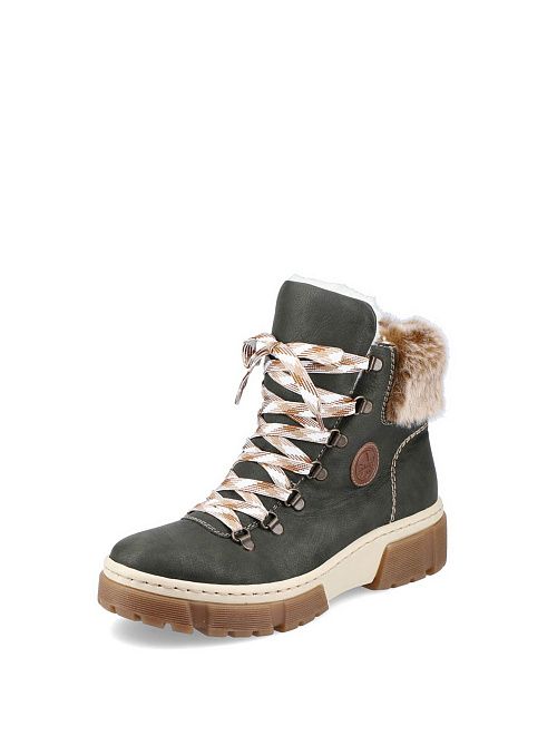 X8647/54 Ботинки женские зеленый Rieker 