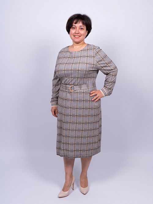 L232-1329-1-67/0794 Платье женское серый LADY SHARM 